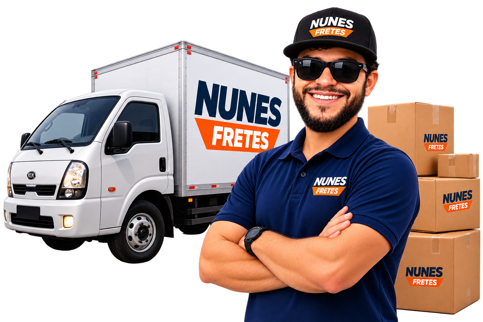 Equipe de Nunes Fretes preparada para mudança em Vespasiano